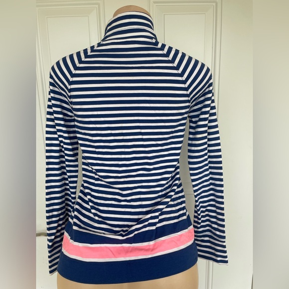 Lilly Pulitzer Blue and Pink Striped Hoodie - Picture 3 of 9